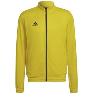 adidas Heren Entrada 22 Track Jacket, Team Yellow / Black, M Extra Tall