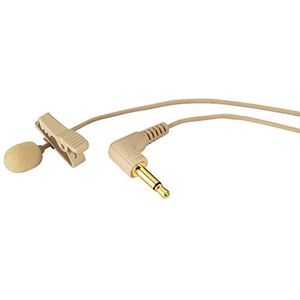 MONACOR ECM-500L/SK Electret stropdas microfoon, bal karakteristieken, beige