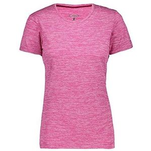 CMP W T-shirt Melange Jersey Pink Korte Mouw Dames T-Shirt Maat 48 - Kleur Geraneo Melange