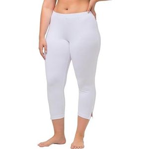 Ulla Popken Capribroek voor dames, wit, 32W x 32L