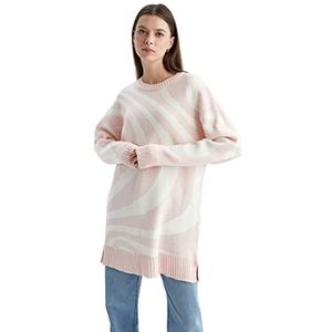 DeFacto Lange overhemden met lange mouwen tuniek overhemden (LT.PINK, XS), Lt.pink, XS