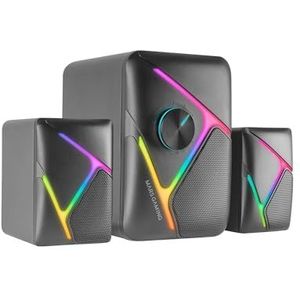 Mars Gaming - MS-H21 - Gaming-luidsprekers - Zwart - 35W 2.1-geluidssysteem