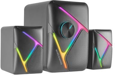 Mars Gaming - MS-H21 - Gaming-luidsprekers - Zwart - 35W 2.1-geluidssysteem