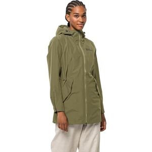 Jack Wolfskin - Dakar Parka - Trenchcoat - Groen - Gerecycled Materiaal