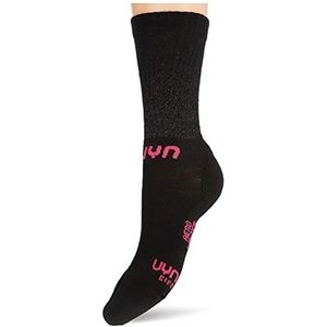 UYN Dames Lady Cycling AERO Winter Socks Fietskous, zwart/roze, eenheidsmaat