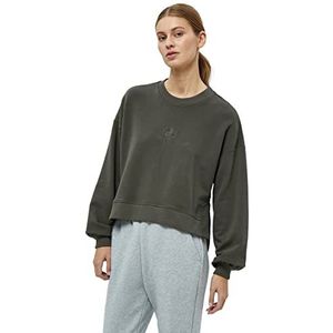 Beyond Now Cassie GOTS sweatshirt met ronde hals | groene sweatshirts voor dames VK | lente trui voor dames | maat S