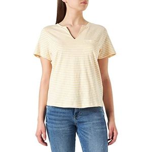 Part Two GesinaPW TS T-Shirt Relaxed Fit, Amber Yellow Stripe, X-Large Vrouwen