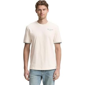 TOM TAILOR T-shirt voor heren, 10348 - Gardenia White, XXL