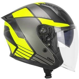 SKA-P Jethelm 1MHG JEDI SPORT zwart neongeel mat, M (57-58cm)