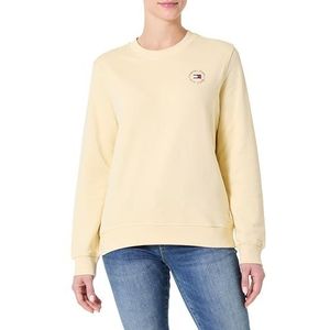 Tommy Jeans Trui Sweatshirt voor dames, Geel (Vla Crème), XS