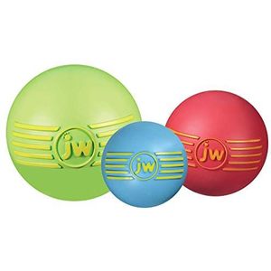 JW Isqueak Ball Medium Door Squealing Dikke Rubberen Bal Voor Honden, M