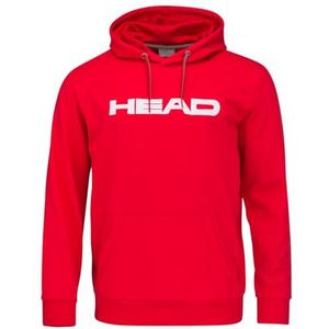 HEAD Heren Club Byron Hoodie Hooded Sweatshirt, Rood, Groot