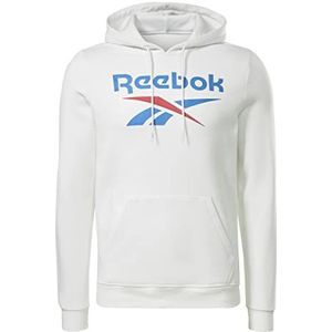 Reebok Heren groot gestapeld Logo Sweatshirt, wit, XL, Kleur: wit, XL