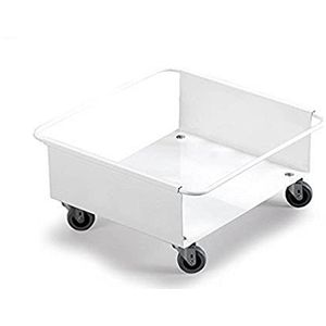 Durable 1801668010 Durabin® trolley voor afvalbak 90 liter vierkant, wit