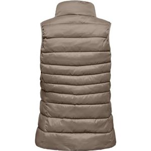 ONLY Dames Onlnewclaire Gewatteerde Waistcoat OTW Noos mantel, Fossiel/detail: pipping toon op toon, XS