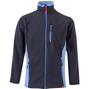 VELILLA 201504; tweekleurige fleecejas; marineblauw en hemelsblauw; maat 2XL