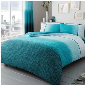 GC GAVENO CAVAILIA - Dubbele Dekbedovertrek Set - Teal - Polycotton Beddengoed - 200cm x 200cm