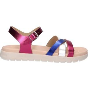 Geox J Soleima Gir Sandalen voor meisjes, Fuchsia Royal, 24 EU