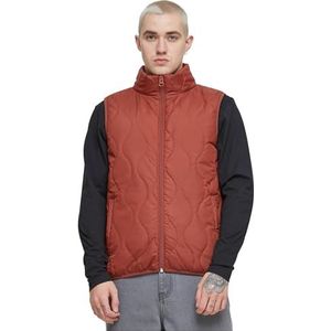 Urban Classics Super Light Bubble Vest voor heren, licht gewatteerd vest voor mannen, slim fit, darkorst, 5XL