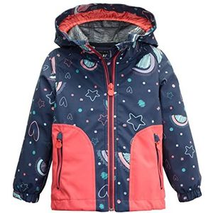 killtec Unisex Softshelljack met capuchon, kinderjack, waterafstotend - KOS 171 MNS SFTSHLL JCKT, coral, 110/116, 38557-000