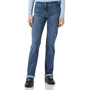 GERRY WEBER Edition dames jeans, Blauw denim met gebruik, 48
