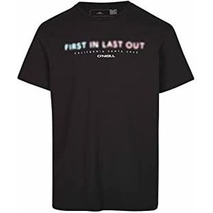 O'NEILL Neon T-Shirt 19010 Black out, Regular voor heren, 19010 Zwart, S-M
