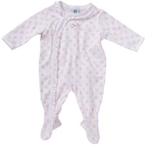 Sanetta Baby - meisjes pyjama (eendelig), gestippeld 220812, roze (10), 74 cm
