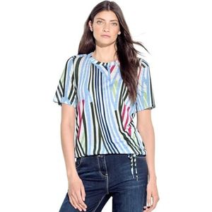 Gestreept T-shirt, Vanilla White, S