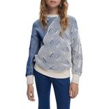 Gestreepte Textuurtrui - Gebreide Trui - Lange Mouwen - Regulier Pasvorm