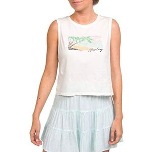 Hurley W Esconda Washed Biker Tank Shirt voor dames