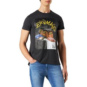 cotton division Heren T-Shirt, antraciet gemêleerd., M