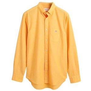 REG Cotton Linnen Shirt, Medal Yellow, M