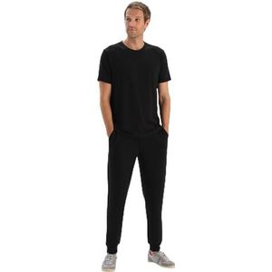 Dagi Heren Black Modal Jogger Broek, M, zwart, M
