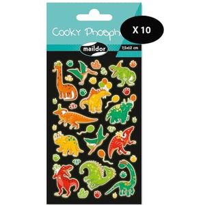 Maildor CY165Cpack - Cooky Phospho, zak 1 pl 7,5 x 12 cm, dino - 10 stuks