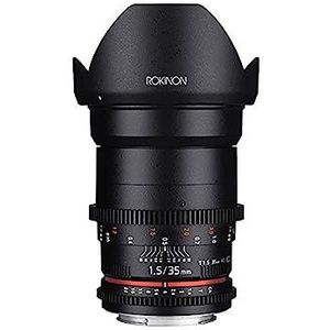 Rokinon Cine DS 35mm T1.5 AS IF UMC Full Frame Cine Wide Angle Lens voor Canon EF