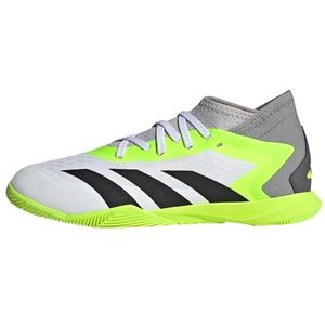 adidas Predator Accuracy.3 Indoor voetbalschoenen uniseks-kind, ftwr white/core black/lucid lemon, 33 EU