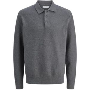 JACK & JONES Heren Jjspence Knit Polo Ls, Castalerock., XL