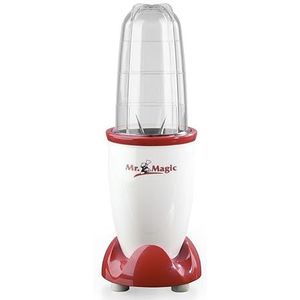 GOURMETmaxx Smoothie Maker incl. To-Go Mok | Mini Blender met 8 programma's, BPA-vrij | Mok vaatwasmachinebestendig en lekvrij | 250 Watt [Wit|Rood]