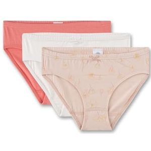 Sanetta Teens meisjes onderbroek Rioslip 3-pack biologisch katoen, Hush Violet, 140 cm