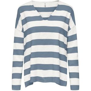 Onlamalio Life Ls V-hals KNT Nca, Windward Blauw, XL