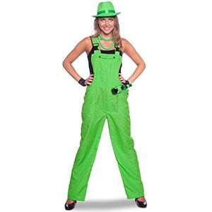 Folat Neon Green overall voor volwassenen, 64063, groen