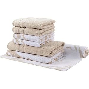 Egeria Marmeren set met handdoeken, badhanddoeken en badmat 60 x 100 cm 515 titanium
