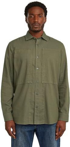 Panelled Pkt Regular Shirt ls, groen (Combat Gd D26858-e075-c249), XS