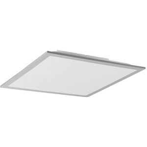 AMARE LED plafondlamp aluminium incl. lamp warm wit, 45 x 45 cm, schakelbaar via wandschakelaar, zilver/wit