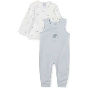 Sanetta Baby-jongens rompertje blauw peuter pyjama