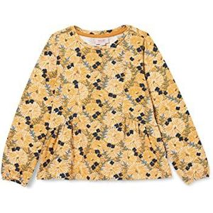 Noa Noa miniature Girl's Mini Girl ViolaNNM Blouse, Print Brown/White/Blue, 110/5Y