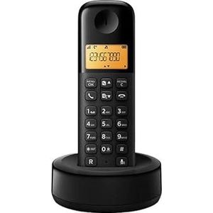 Draadloze vaste telefoon, ergonomisch design, lcd-display, tot 20 uur gesprekstijd, handmatig en eenvoudig te bedienen