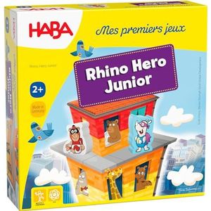 Haba Spel Mijn Eerste Spellen Rhino Hero Junior (fr) Karton/hout 18-delig