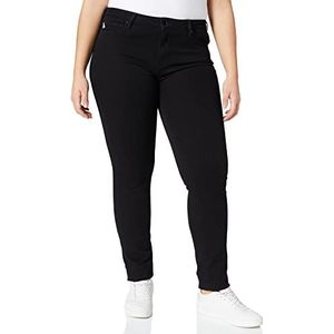 Love Moschino Vrouwen Skinny vijf Pocket Broek met Contrast Signature Logo Borduurwerk Jeans, Zzen4006, 31W