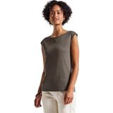 Street One Dames Shirt met uitsnijding in Bruin, in size: 34